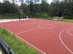 Krepšinio aikštelės linijų dažymas