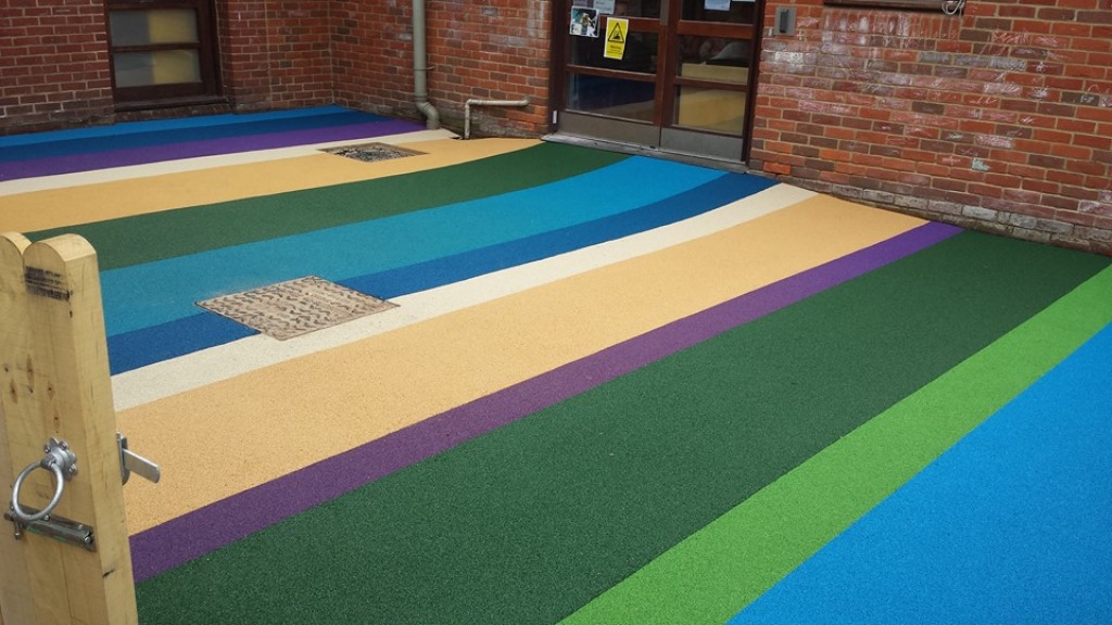 Smūgius sugerianti danga aikštelei