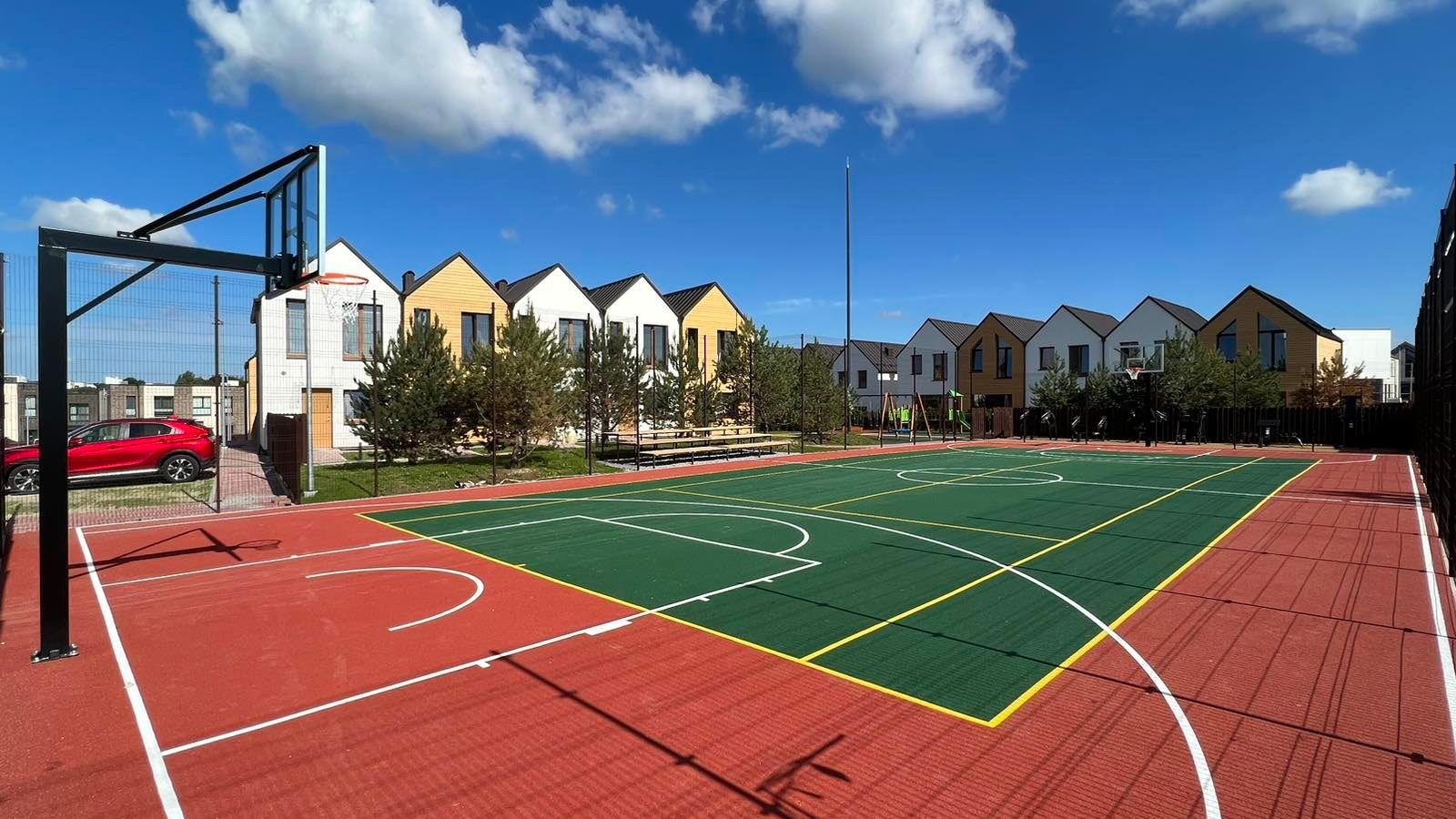 žaidimų aikštelių liejamos dangos