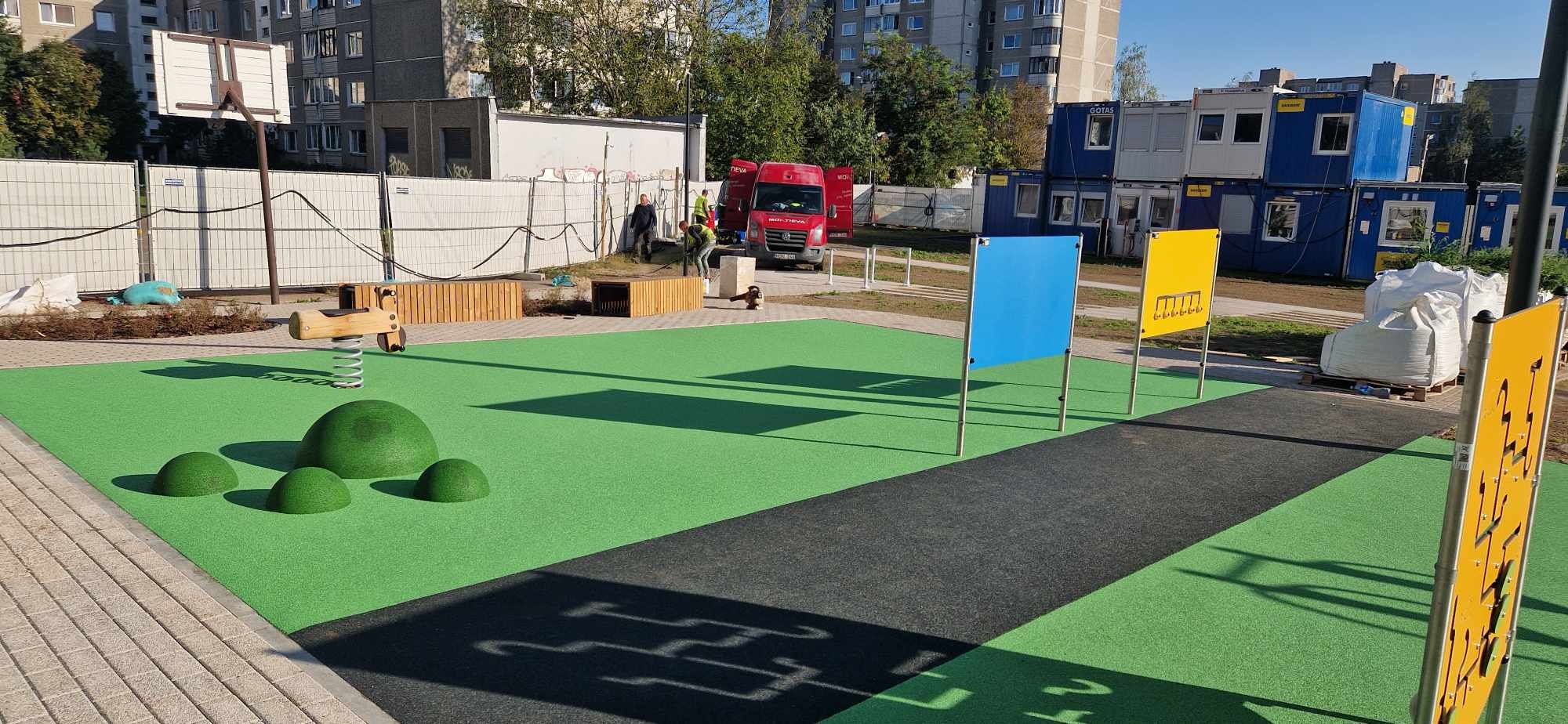 liejama danga aikštelėms