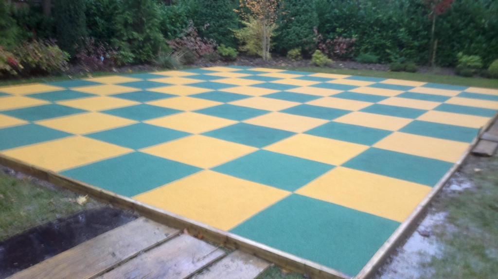 Smūgius sugerianti danga aikštelei