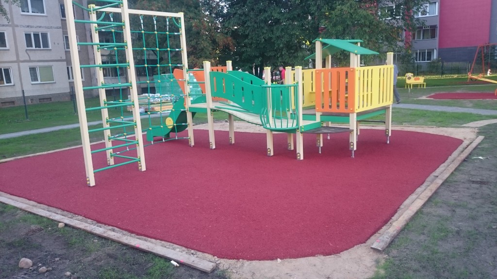 liejamos aikštelių dangos