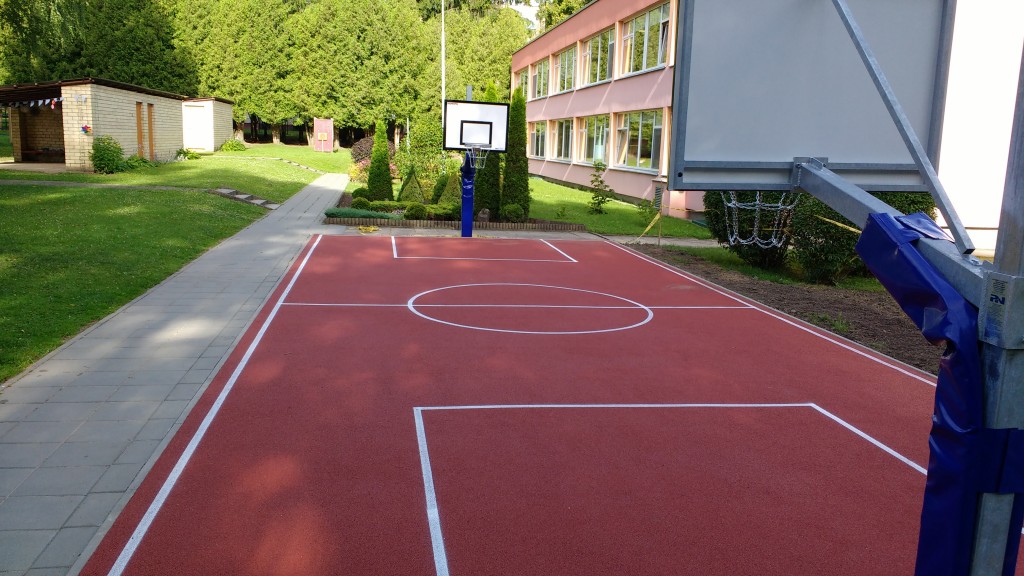 spalvota liejama danga